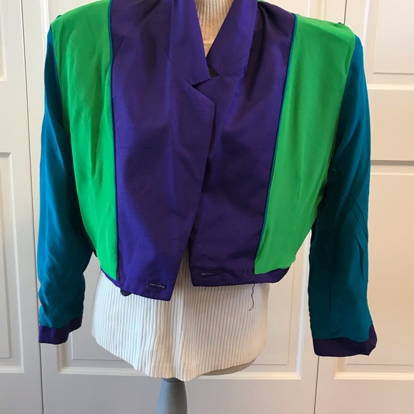 Vintage Ellen Tracy  Silk Jacket (Only) - Picture 2 of 5